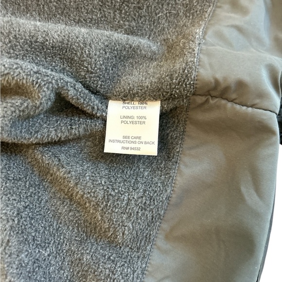 Storm Creek Mens Fleece Lined Full Zip Jacket Black XL Zip Pockets Button Collar - Picture 10 of 15